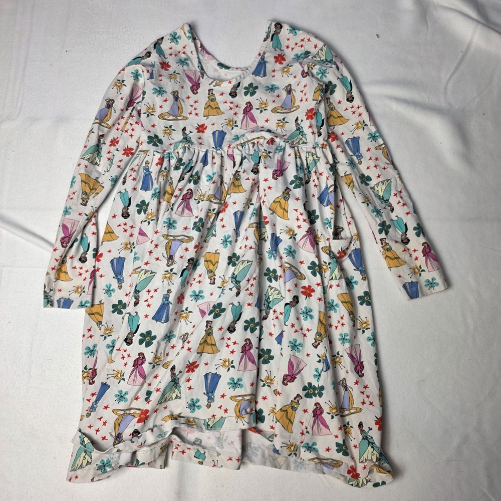 Hanna Andersson girl's dress Disney Princess Long Sleeve Size 12